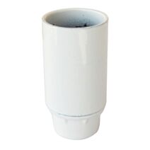 TIBELEC Douille E14 lisse blanc