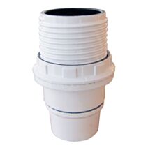 Douille E14 en bakélite isolée demi-filetée blanche - TIBELEC