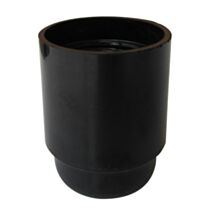 douille e27 bakélite lisse noire - TIBELEC