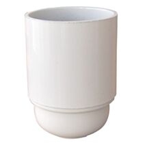 Douille E27 bakélite lisse blanche - TIBELEC