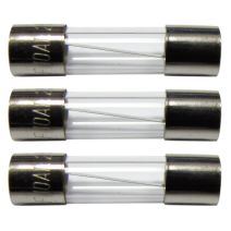 3 fusibles verre 5x20mm 10a. - TIBELEC