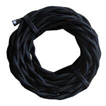 fil tissu torsade noir - TIBELEC