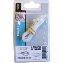 Colliers de câblage translucide 100x2,5mm 30 pcs