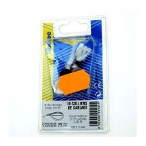 Colliers de câblage translucide 100x2,5mm 10 pcs