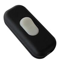 Interrupteur unipolaire à bascule noir luminescent - TIBELEC