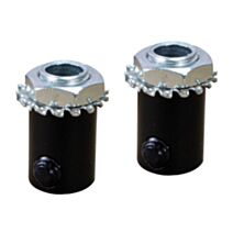 2 serre-câbles métal noir