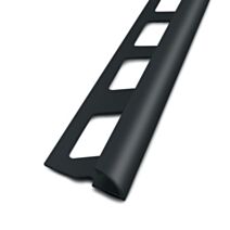 Quart de Rond Ouvert PVC Noir 10mm 2,5m