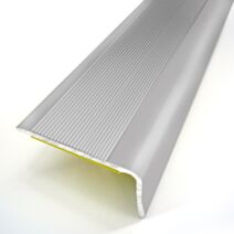 Nez de marche strié adhésif alu naturel L.110 cm x l.36 mm - DINAC 