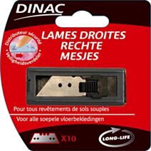 Lame droite etui de 10