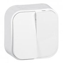 Double Va-et-vient saillie Profil Eco Blanc