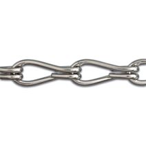 Chaîne double torsion Acier nickelé 5kg Ø1,4mm