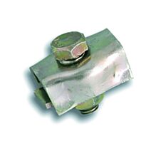 4serre-câble plat 1boulon acier zingué Pour câble Ø2mm