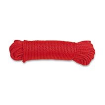 Corde tressée rouge ∅ 3 mm L.20 m - CHAPUIS
