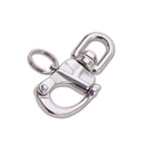 Mousqueton de drisse à émerillon tournant - acier inoxydable - longueur 70 mm - CHAPUIS