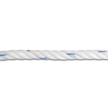 Corde pp torsadée - Ø 10 mm - 105 m - Blanc/bleu
