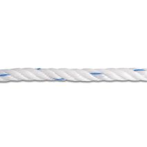 Corde polypropylene blanc/bleu 2.2t d12mm /m