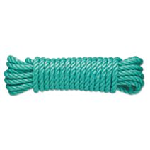 Corde polypropylène torsadé verte 1.5 T  ø 10 mm L.7.5m - CHAPUIS