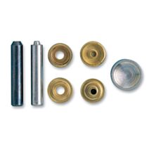 12 boutons pression laiton + jeu de pose ø 15mm - CHAPUIS