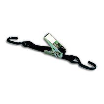 Sangle PP tendeur+crochets 130kg 25mm 5m Noir