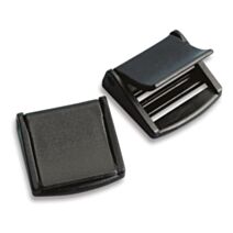 2 boucles à levier polyacétal pour sangle l. 25mm