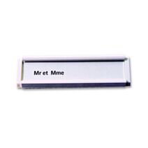 Plaquette d'identité PVC 94 x 82 x 8 mm Blanc - CHAPUIS