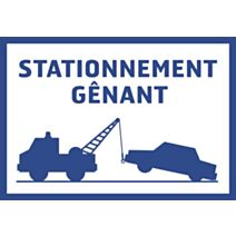 panneau de signalisation "stationnement gênant" - CHAPUIS