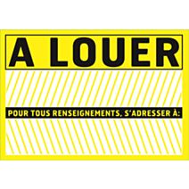 Panneau de signalisation "à louer" - CHAPUIS