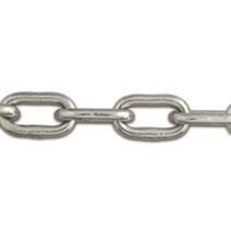 Chaîne soudé maille courte acier zingué 625kg Ø10mm