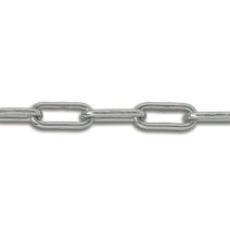 Chaîne soudée maille longue acier zingué 165kg (vendu au mètre) - CHAPUIS