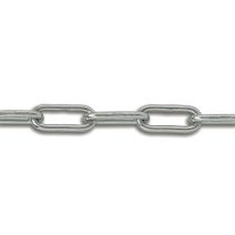 Chaîne soudée maille longue acier zingué 225kg Ø 6mm (vendu au mètre) - CHAPUIS