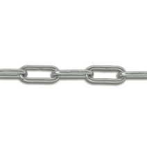 Chaîne soudée maille longue acier zingué 400kg Ø8mm