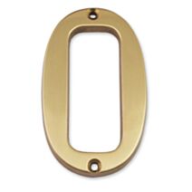 Chiffre laiton massif 0 hauteur 97mm