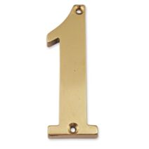 Chiffre laiton massif 1 hauteur 97mm