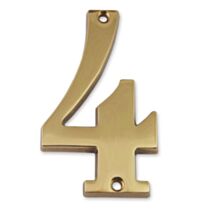Chiffre laiton massif 4 hauteur 97mm