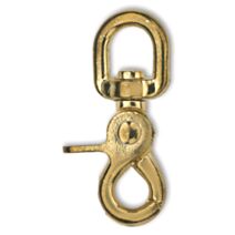 Porte-mousqueton "pompe" à touret