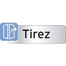 Plaquette indicatrice "tirez" - CHAPUIS