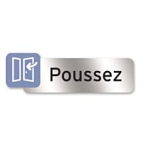 Plaquette indicatrice "poussez" - CHAPUIS