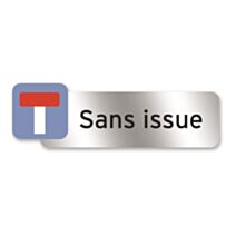Plaque "Sans issue" polycarbonate adhésif 16x5cm 