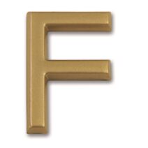 Lettre dorée adhésive "f" - CHAPUIS