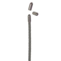 12 Embouts gris pour câble