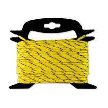 Corde polypropylène réfléchissante 4,8 mm - Longueur 15 m - Jaune