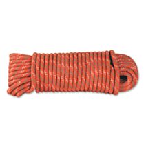 Corde polypropylène tressée 450 kg ∅ 6 mm L.15 m grise/orange - CHAPUIS