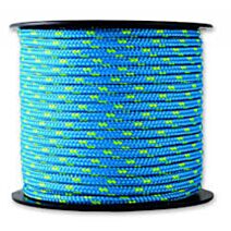 Corde tressée bleue/jaune résistance 200 kg ∅ 3 mm L.25 m - CHAPUIS