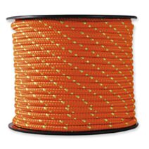 Corde tressée orange/verte résistance 200 kg - Ø 3 mm L.25 m - CHAPUIS