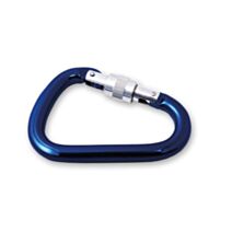 Porte-mousqueton à linguet et vis de sécurité