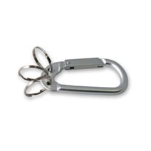 Porte-mousqueton avec 3 anneaux