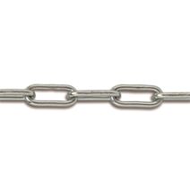 Chaine soudée maille longue acier zingue 75 kg ∅ 3,5 mm L.2,5 m - CHAPUIS