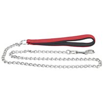 Laisse tor acier rouge d2mm 1.20m