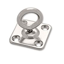 2 Anneaux mobiles sur platine carrée