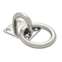 Platine carrée avec anneau mobile